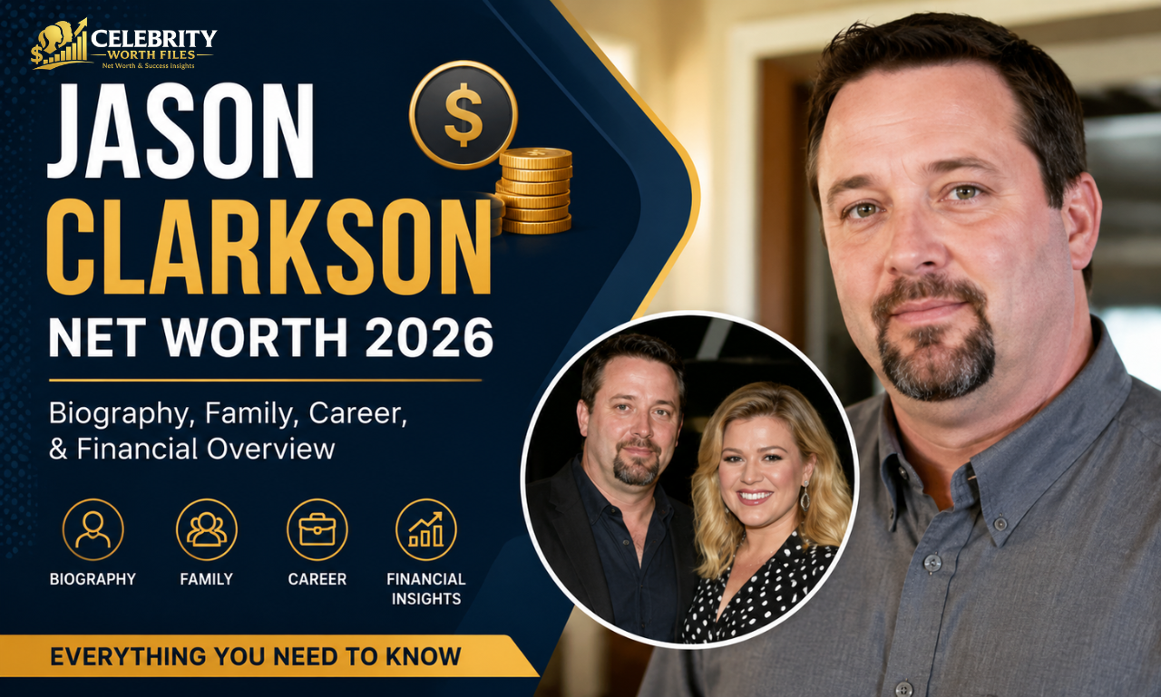 Jason Clarkson net worth 2026 featured image showing Kelly Clarkson's brother with biography, family, career, and financial overview.